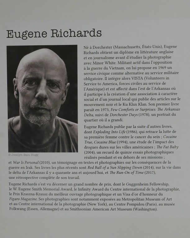 C'est la 1ère grande rétrospective en France de Eugène Richards avec 160 tirages, comme autant de témoignages poignants